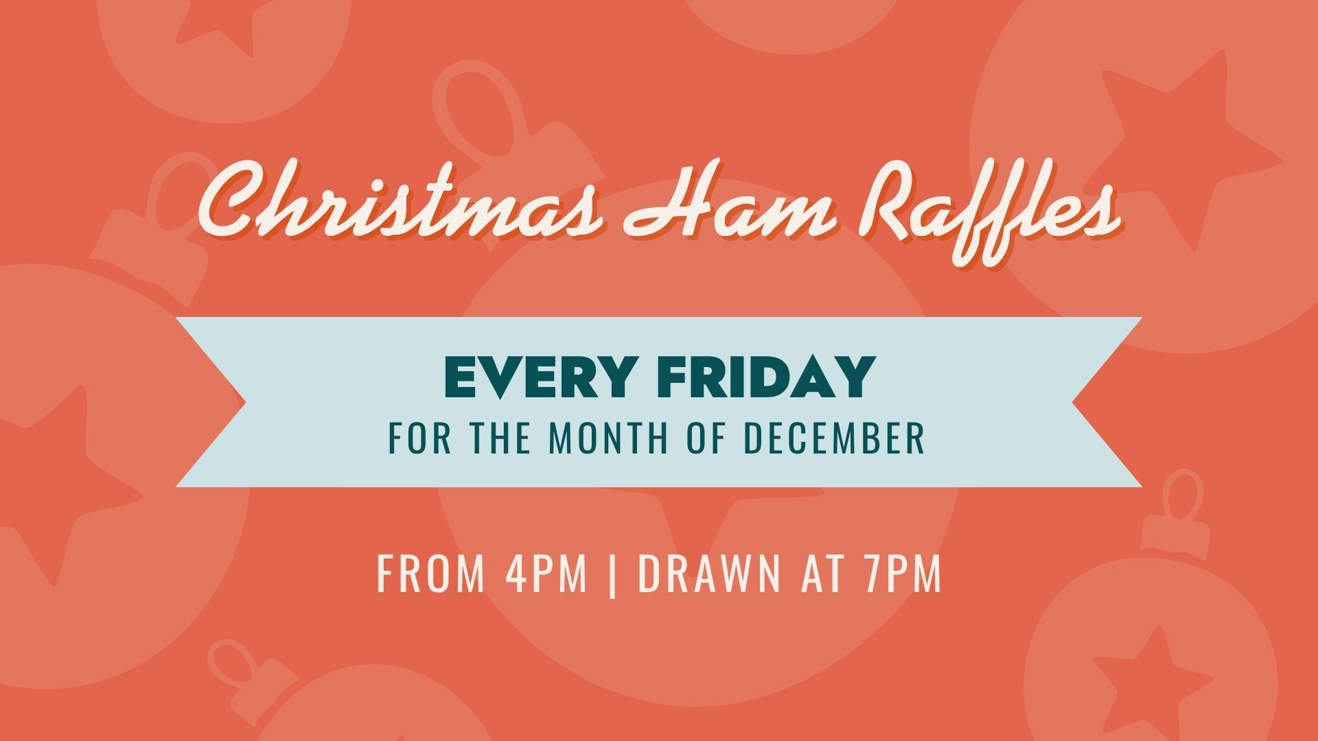 Christmas Ham Raffles